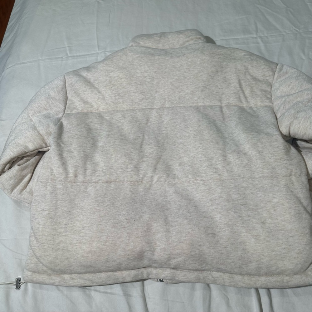 **New**Quilted French Terry Puffer sweater size s - Picture 4 of 16